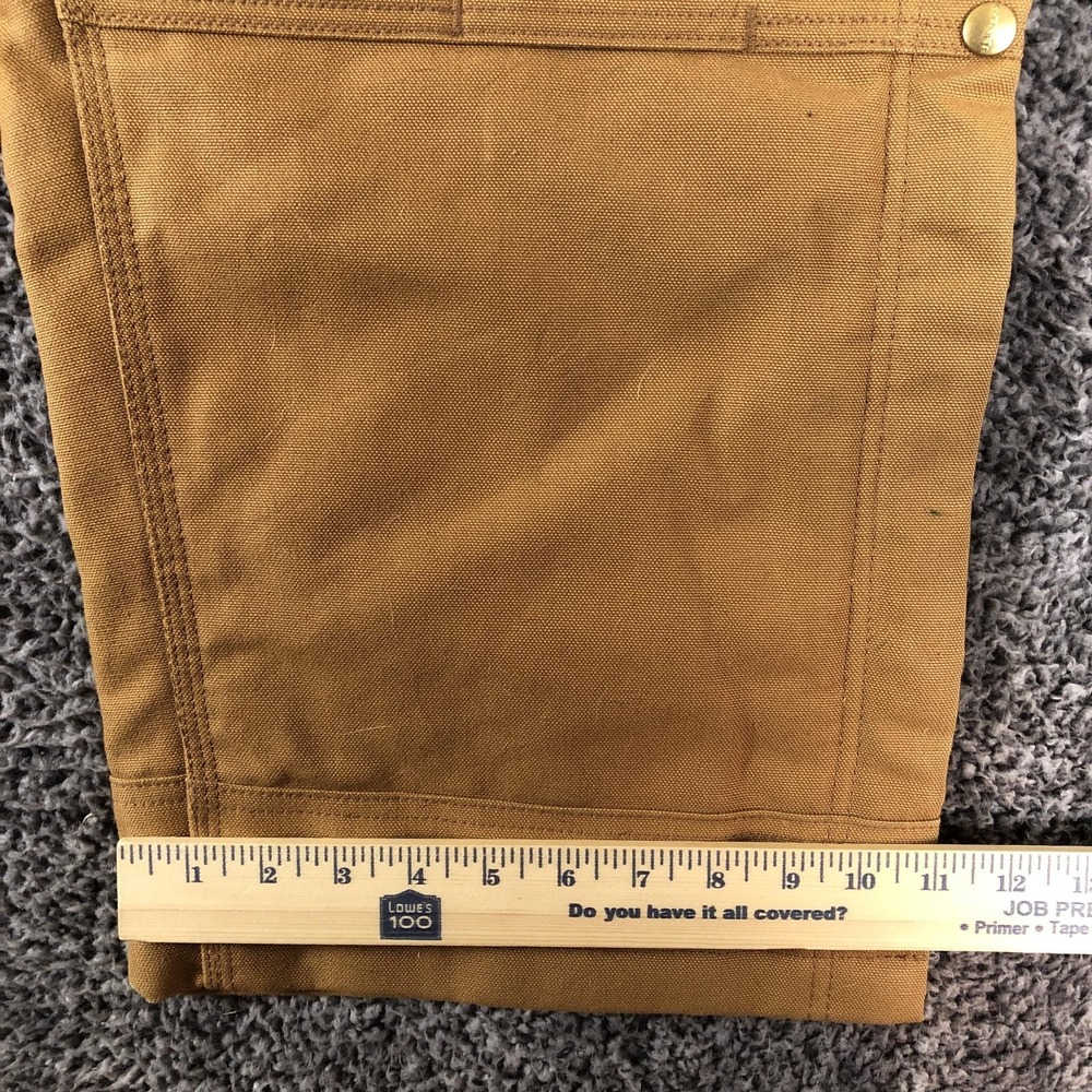 Carhartt‎ Overalls Mens 3XL Tall Brown Canvas Insulated Bib Workwear OR4393-M - Picture 5 of 15